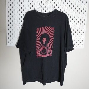 Vintage‎ Jimi Hendrix T Shirt Tennessee River XL Black Tee Music